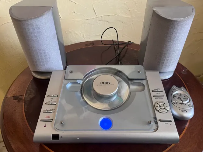 Micro system cd coby cx-cd375 cinza 