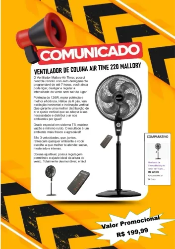 Ventilador de coluna 