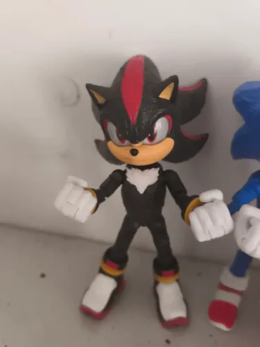 Boneco shadow Sonic 3 filme original action figure