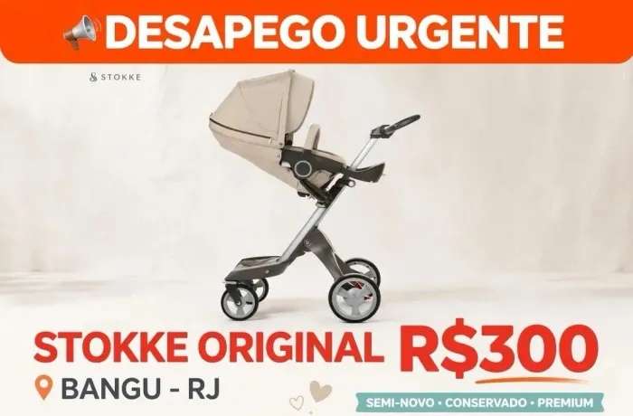 Carrinho de bebê de marca stokke