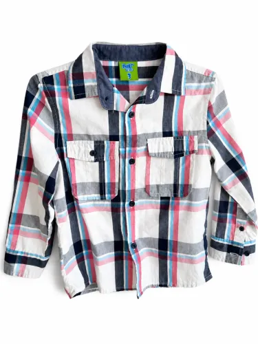 Camisa Xadrez Infantil Pool Kids - Tam. 3
