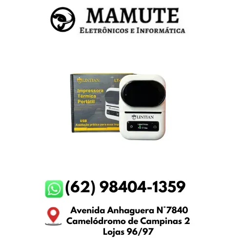 Mini Impressora de Etiquetas Portátil 58MM Bluetooth 