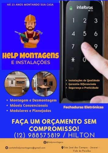 MONTADOR DE MÓVEIS E INSTALAÇÃO DE FECHADURAS