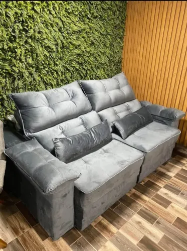 Sofa toquio 2 mt e 2.50 retrátil reclinável