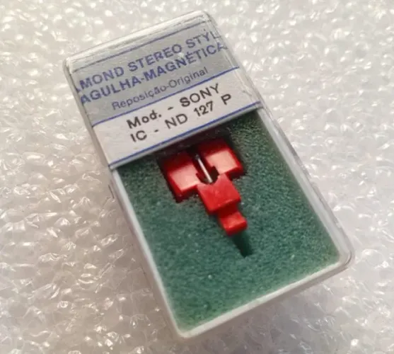 AGULHA PARA TOCA DISCOS SONY ND 127 P - NOVA - ESTOQUE ANTIGO