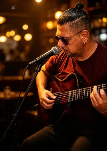 Musica ao vivo.