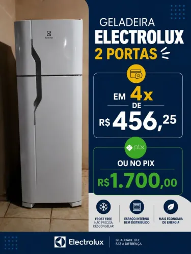 Geladeira Eletrolux Gelo Seco semi nova !! No Pix R$ 1.700 ou 4 X R$ 456.25 oportunidade !
