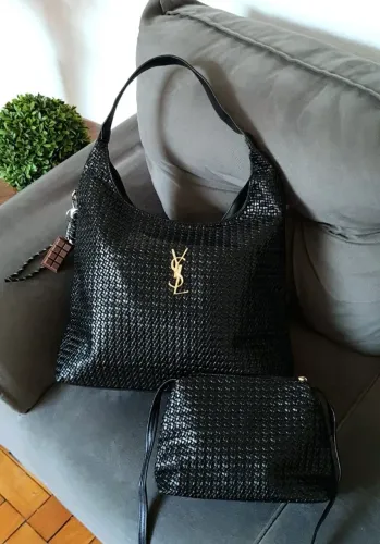 Bolsa YSL de Ombros - Fechamento em Zíper + Divisórias Internas (MED. 46 x 30 x 17)