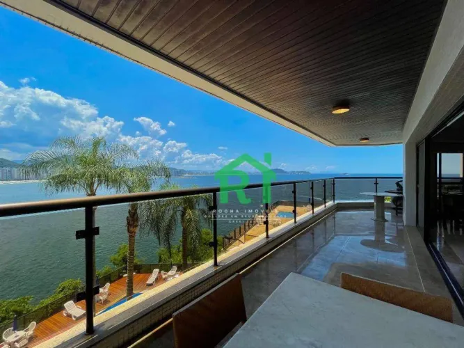 Apartamento Frente Mar, 4 Dormitórios (4 Suítes), 3 Vagas, Lazer, Jardim Astúrias, Guarujá