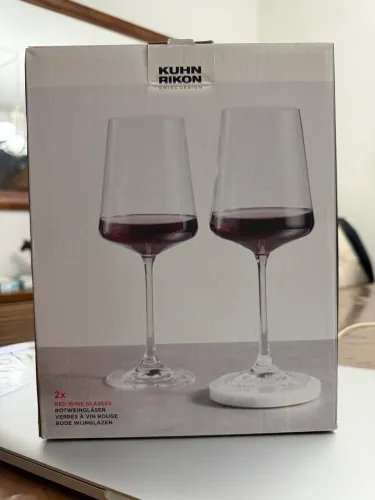 Taça para vinho kuhn rikon 2 unidades rara