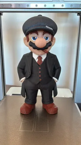 Mario Decorativo em Impressão 3D - Estilo Peaky Blinders