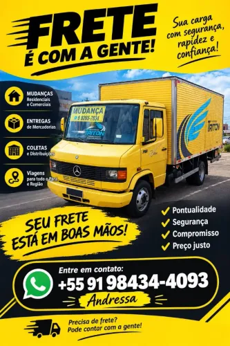 Caminhão 3/4 para frete todo o Brasil.