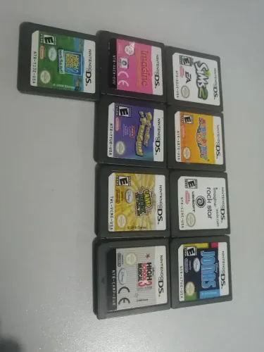 Cartucho nintendo Ds, lote 9 unidades, sem estojo! 