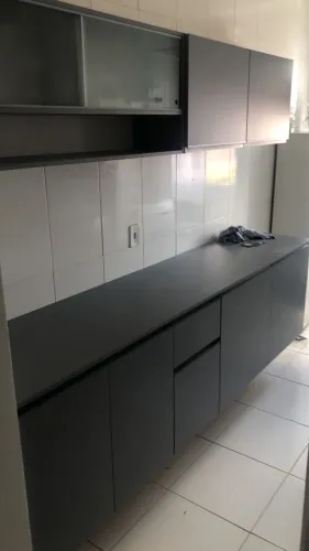 ARMÁRIO DE COZINHA 1 ANO DE USO - CINZA CHUMBO EXCELENTE ESTADO