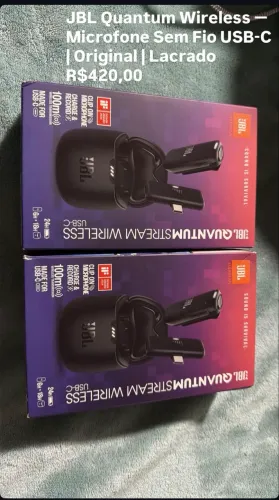 JBL quantum wireless microfone sem fio