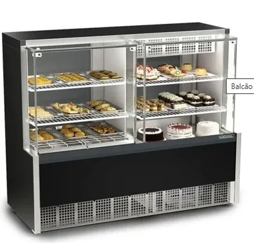 Vitrine quente/Fria GQEA-140 - Gelopar - Sadi