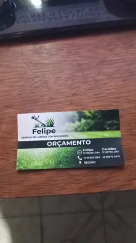 Limpeza com roçadeira
