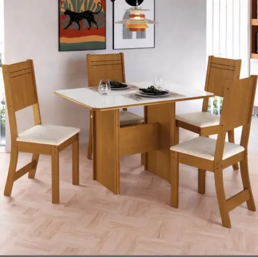 Conjunto de Jantar Capri 4 Lugares