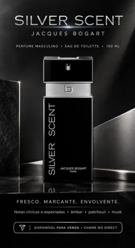Perfume Silver Scent Masculino Jacques Bogart 100ml