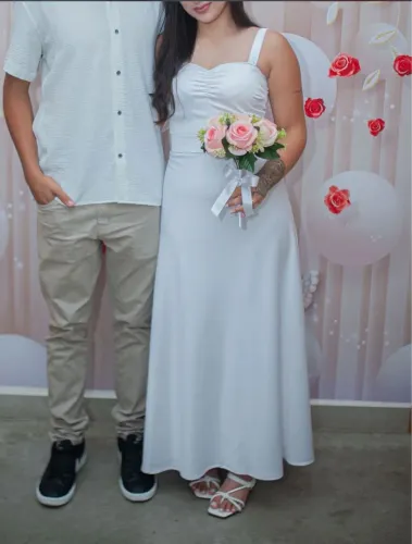 Vestido noiva civil casamento