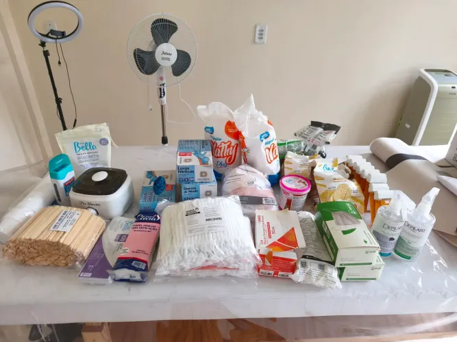 Produtos para depilação kit completo profissional 