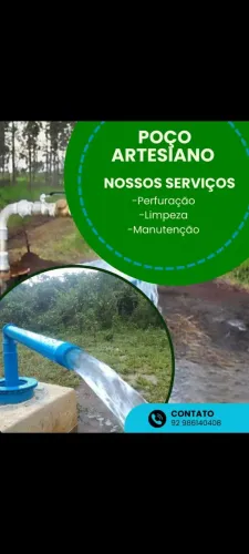 Perfuração e manutenção e limpeza de poço artesiano * 