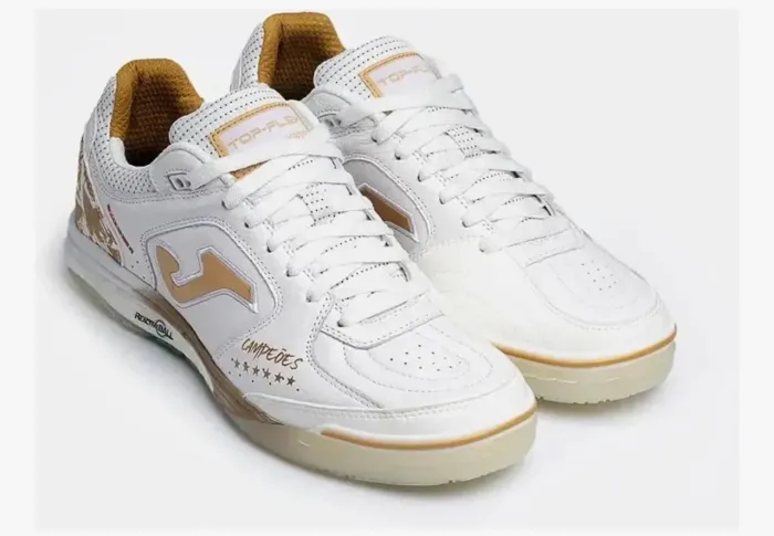 Joma top flex branca cm dourado