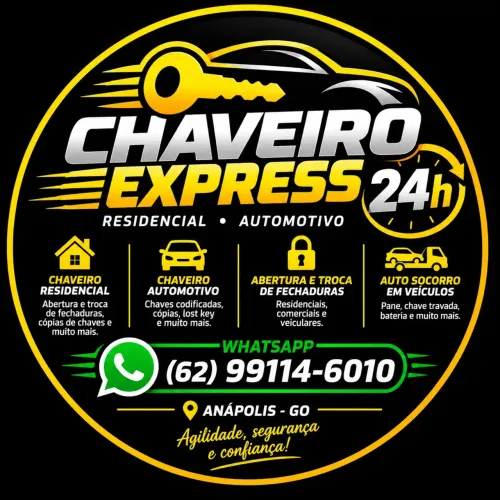 Chaveiro Express 24h em Anápolis - Residencial e Automotivo
