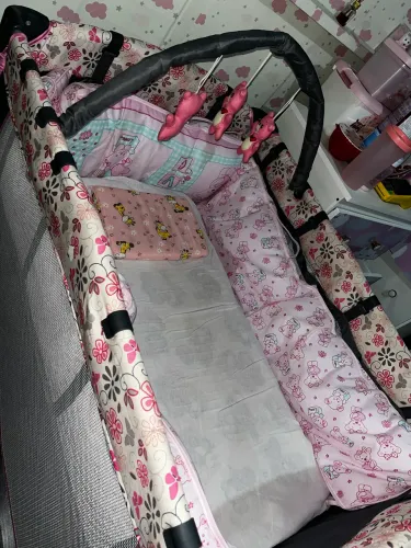 Mini berço e sercado p brincar 2em1