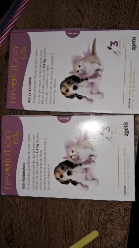Vendo Revolution 3 pipetas antiparasitório para cães e gatos
