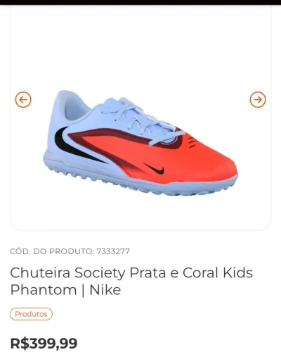 Vendo chuteira