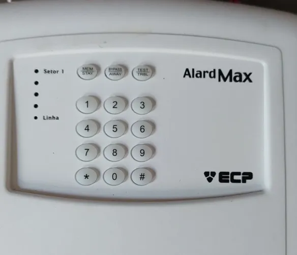 Central de Alarme ECP Alard Max 1 + sirene + bateria interna + sensores