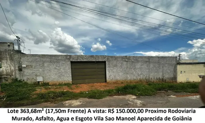 Leia a descrição: Lote 363,68m² (Proximo Rodoviaria) Vila Sao Manoel