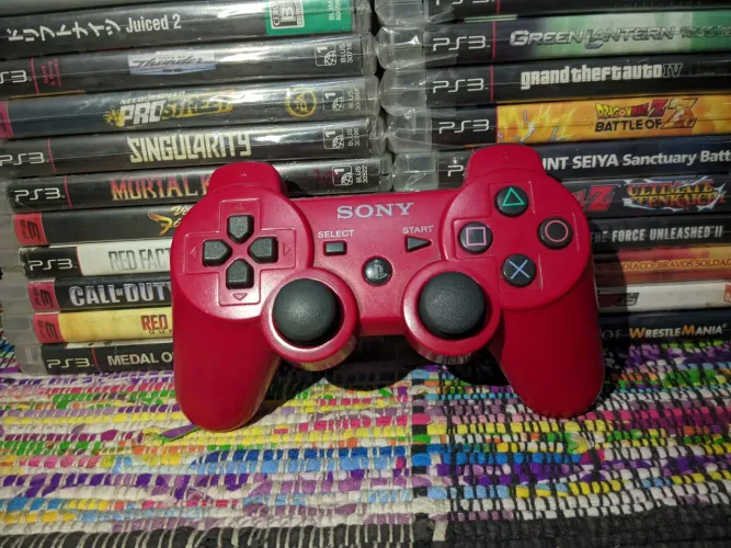 Controle Dualshock 3 Vermelho Original
