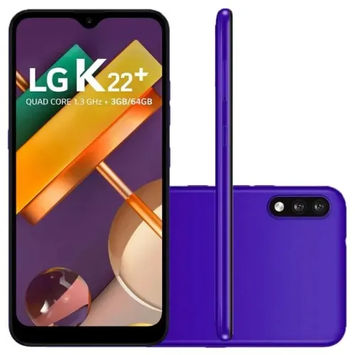 Smartphone Celular LG K22 - 32GB 2GB RAM Azul Ótimo Estado e Funcionando Normalmente