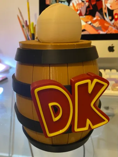 Barril do Donkey Kong - Impressão 3D