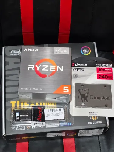 Kit ryzen 5600gt ddr4 16gb ssd 256gb placa mae asus