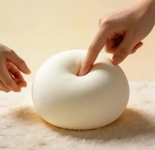 Brinquedo Squishy Pão De Leite Anti Estresse Macio Branco