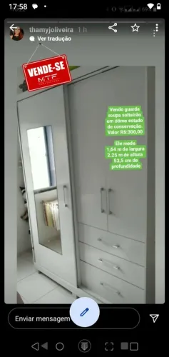 Guarda roupa solteiro 