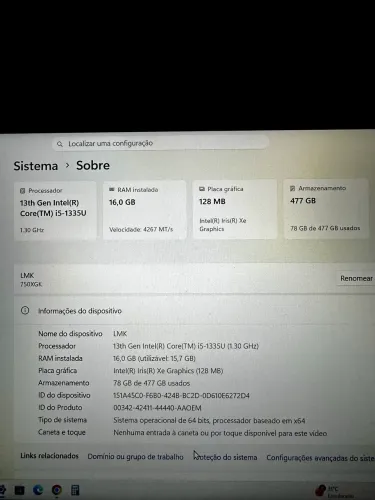 Notebook Galaxy book. 4