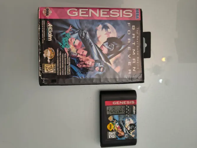 Batman forever original com caixa mega drive