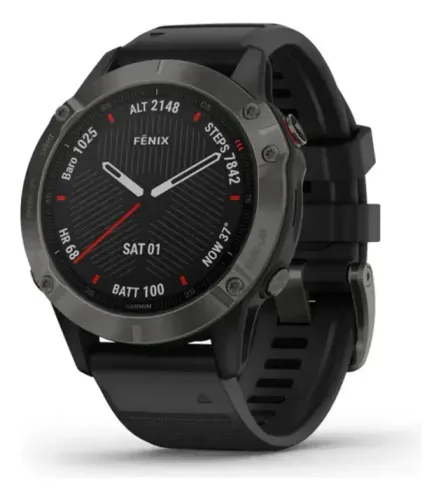 Relógio Garmin Fenix 6 Sapphire Preto - Excelente