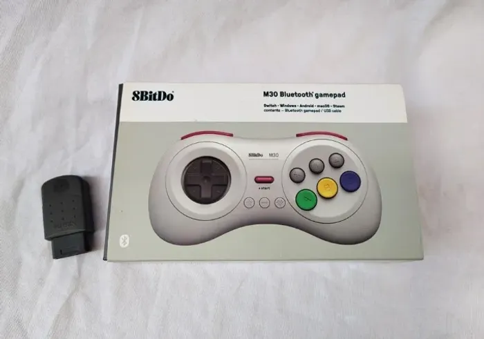Controle Sem Fio 8bitdo M30 + Receptor De Sega Saturn