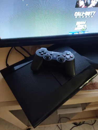 PS3 Super Slim 1TB D3sbloqueado - Perfeito Estado