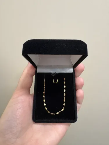 Corrente Ouro 18K 45 cm Trama Coffee Diamantada 