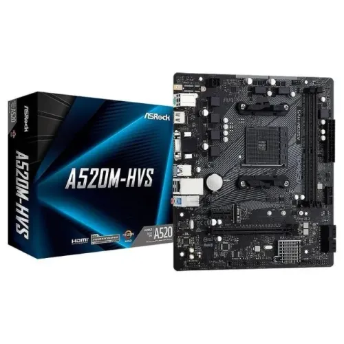 Placa-mãe ASRock A520M-HVS AMD AM4 MATX DDR4