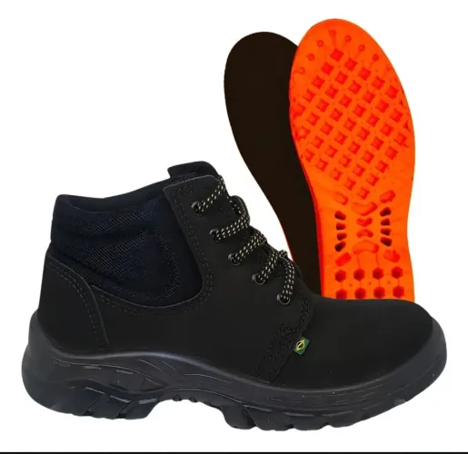 Bota bico ferro Ecosafety + palmilha anatômica