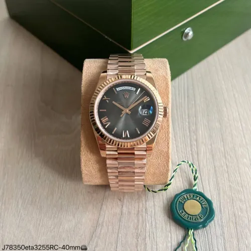 Relógio Rolex Presidente Rose Cinza - ETA S/c