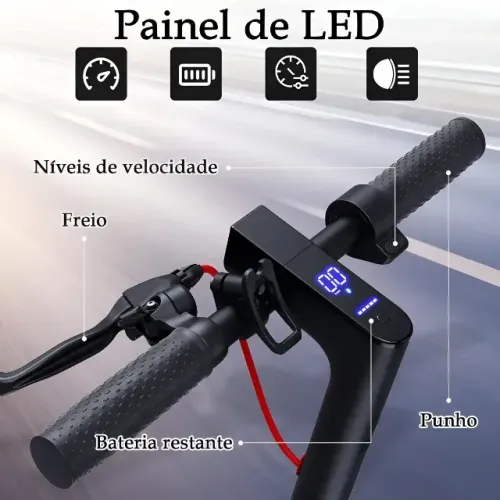 Patinete Elétrico Foston FS-S09 Pro Bluetooth 8.5" 25Km - Preto - Caixa Lacrada