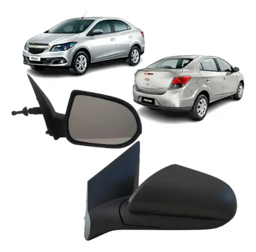 Retrovisor Manual direito Onix Prisma 2013 A 2016 Sem Capa